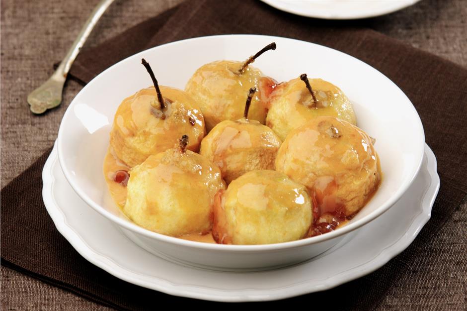 Brandy Poached Apples